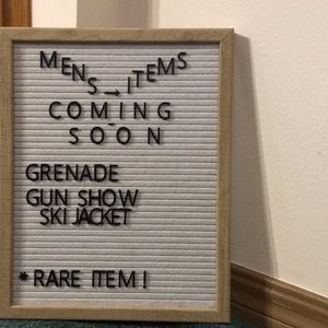 Men’s items coming soon